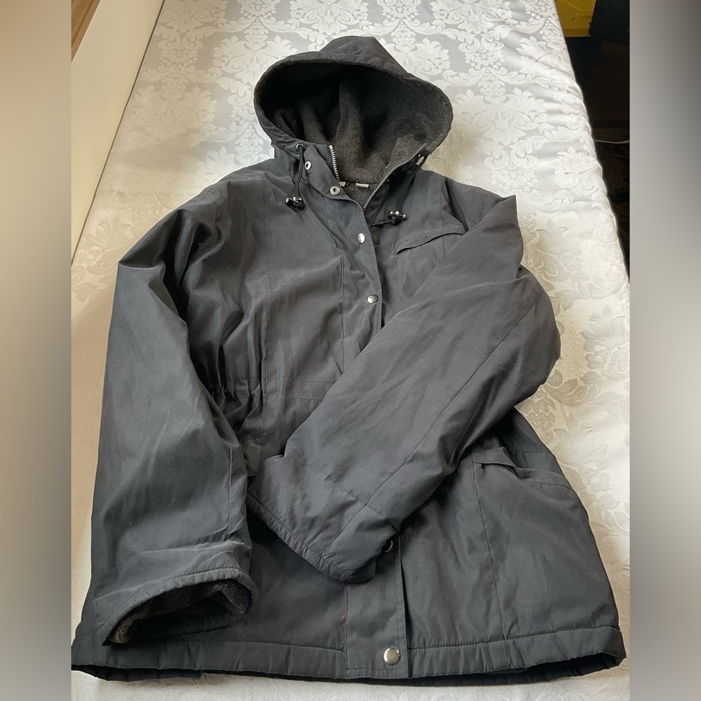 Nordstrom’s Women Fleece Lined Softshell Parka Jacket Wn51266 Size Medium - Picture 3 of 8